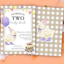 Zwei glückliche Enten Geschlecht neutral ersten Ge