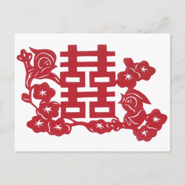 Zwei glückliche Vögel Postkarte (Vorderseite)