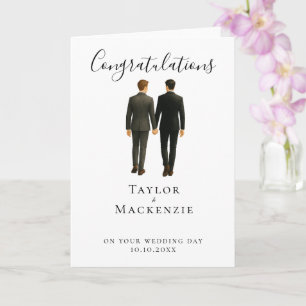 Zwei Glückwünsche zu Ihrem Hochzeitstag Karte