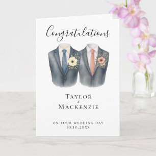 Zwei Glückwünsche zu Ihrem Hochzeitstag Karte
