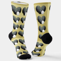 Zwei goldbraune, braune Rasen-Bowls-Socken