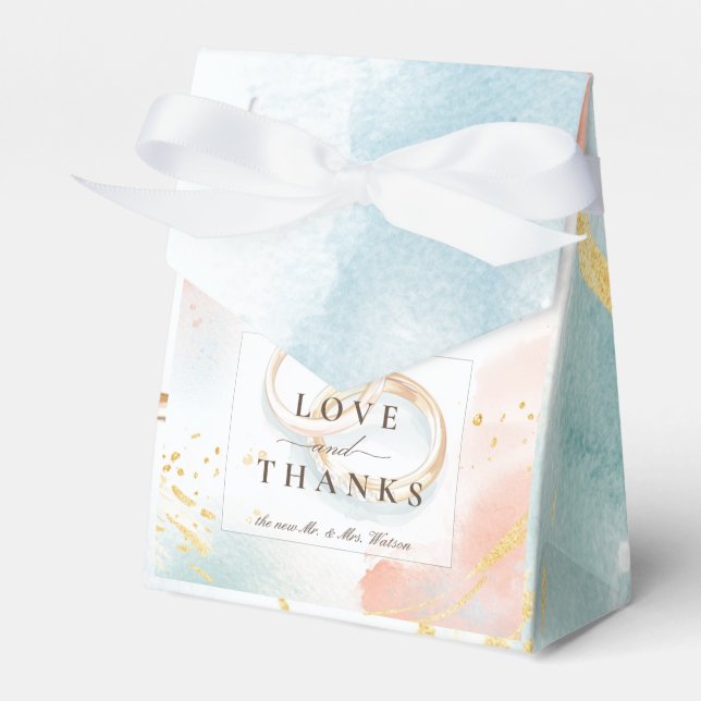 Zwei goldene Hochzeitsspiele Geschenkschachtel (Vorderseite)