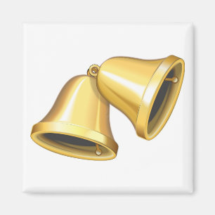 Zwei Goldklingeln Magnet