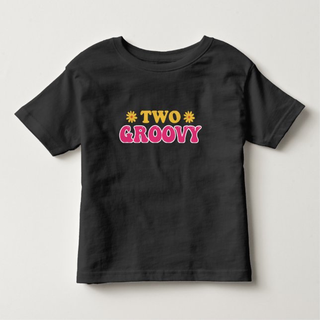 Zwei Groovy Birthday T - Shirt (Vorderseite)