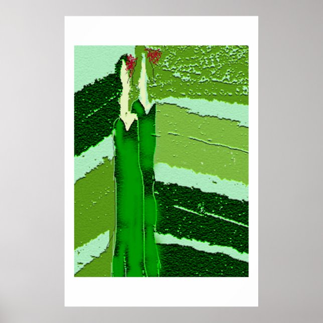 Zwei grüne Damen Poster (Vorne)