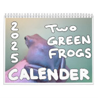 Zwei grüne Frösche 2025-Kalender