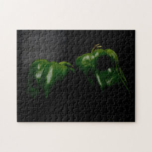 Zwei grüne Paprikaschoten 11x14 252pc jpm