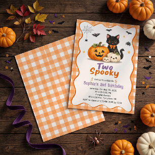 Zwei gruselige Halloween-Einladung zum 2. Geburtst Einladung
