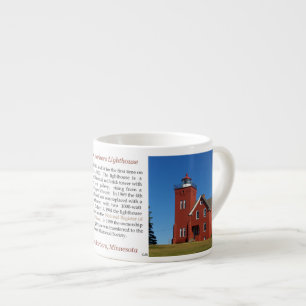 Zwei Häfen Leuchtturm Geschichte Espresso Tasse