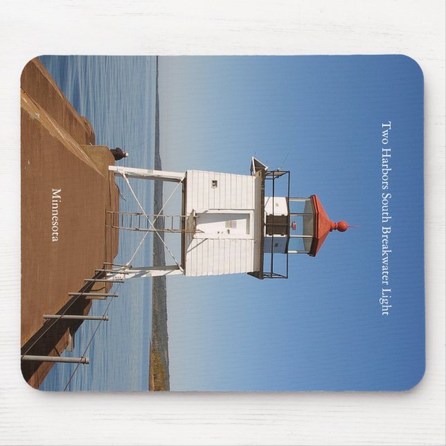 Zwei Häfen South Breakwater Light Mousepad (Vorne)