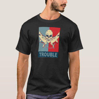 Zwei Haifische und ein Schädel-Doppeltes Problem T-Shirt