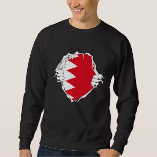 Zwei Hände öffnen Bahrain Flag Kest Bahraini Ches Sweatshirt