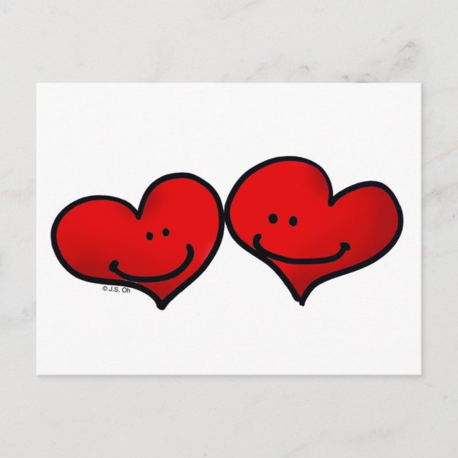 Zwei Harfe in der Liebe Postkarte (Vorderseite)