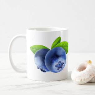 Zwei Heidelbeeren Kaffeetasse