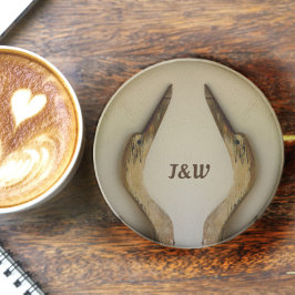 Zwei Helden Rustikaler Küstengewebter Naturstein Getränkeuntersetzer