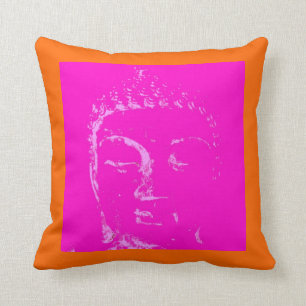 Zwei heraus verzweigend rosa/orange Buddha-Kissen Kissen