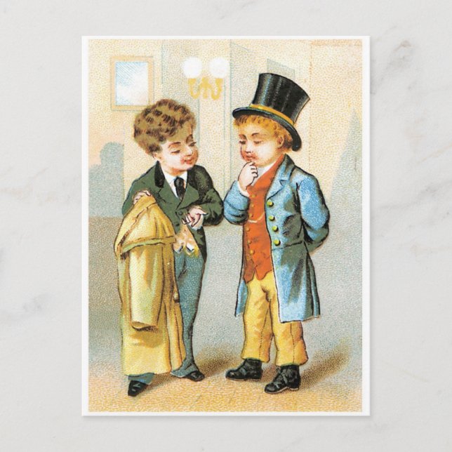 Zwei Herren Postkarte (Vorderseite)