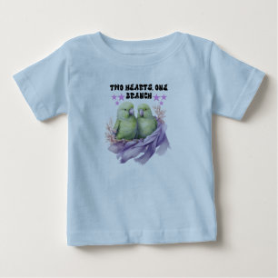Zwei+Herz+Eins+Zweig+Kleinkind+T-Shirt Baby T-shirt