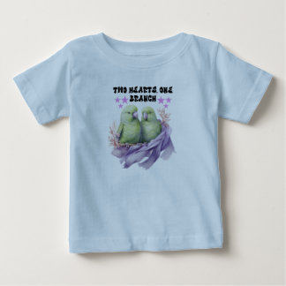 Zwei+Herz+Eins+Zweig+Kleinkind+T-Shirt Baby T-shirt