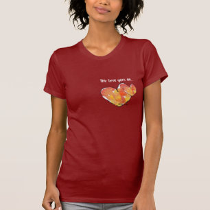 Zwei Herz-Liebe-T - Shirt