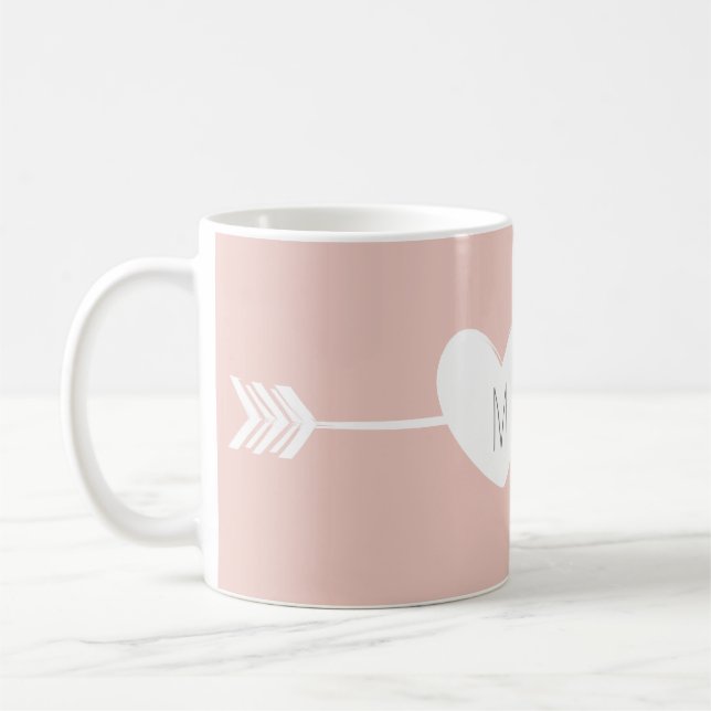 Zwei Herz-Tasse Kaffeetasse (Links)