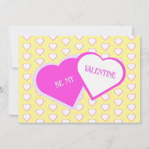 Zwei Herzen als ein Valentinstag-Grußkarte Feiertagskarte
