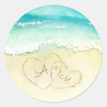 Zwei Herzen am Strand von Tropical Beach
