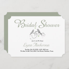 Zwei Herzen - Brautdusche Einladung