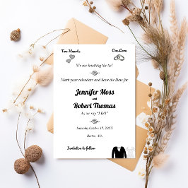 Zwei Herzen, eine Liebe, die Krawatte Save the Dat Save The Date