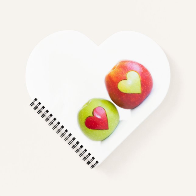 Zwei Herzen eine Liebe Notizbuch (Vorderseite)