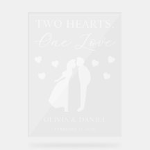 Zwei Herzen, eine Liebe Personalisierte Hochzeit