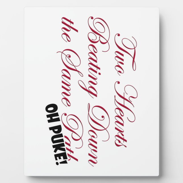 Zwei Herzen Fotoplatte (Vorderseite)