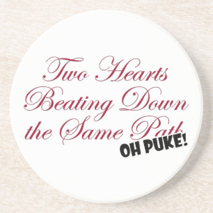 Zwei Herzen Getränkeuntersetzer