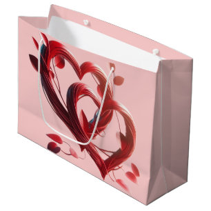 Zwei Herzen Große Geschenktüte