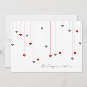 Zwei Herzen Hochzeitseinladung Einladung