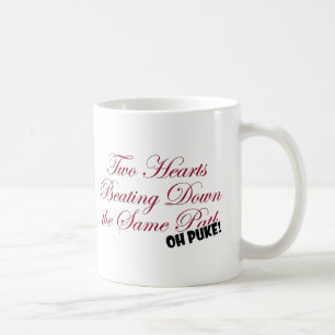 Zwei Herzen Kaffeetasse
