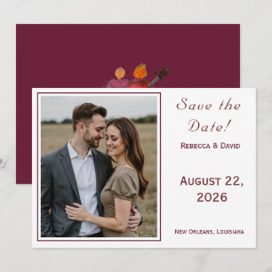 Zwei-Herzen-Katholische-Flach-Save-the-Date-Karte Save The Date