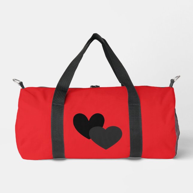 Zwei Herzen Klein Duffle Bag (Vorderseite)