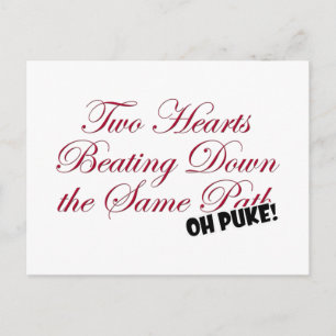 Zwei Herzen Postkarte