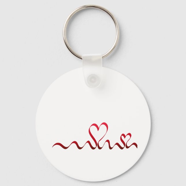 Zwei Herzen Schlüsselanhänger (Vorderseite)