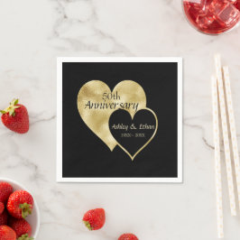 Zwei Herzen Serviette