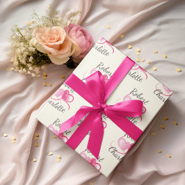 Zwei Herzen treffen sich als eine individuelle Hoc Geschenkpapier