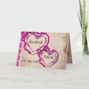 Zwei Herzen zusammen Einladung