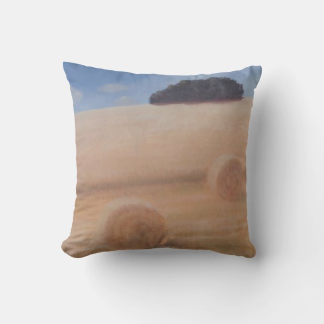 Zwei Heu-Ballen 2012 Kissen (Vorderseite)