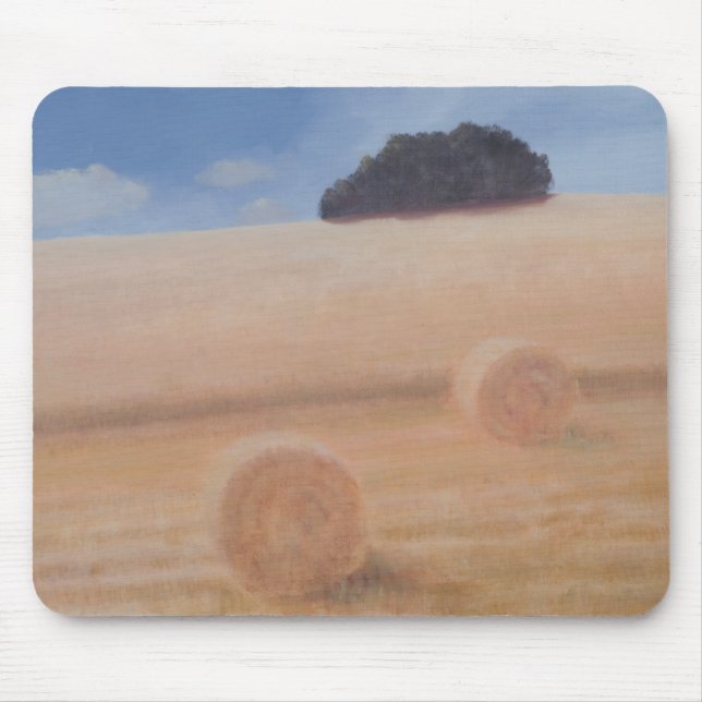 Zwei Heu-Ballen 2012 Mousepad (Vorne)