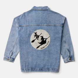 zwei Hexen, die den Himmel erforschen Jeansjacke
