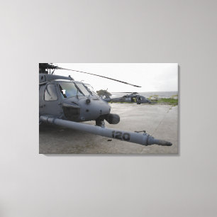 Zwei HH-60G pflastern Falken Leinwanddruck