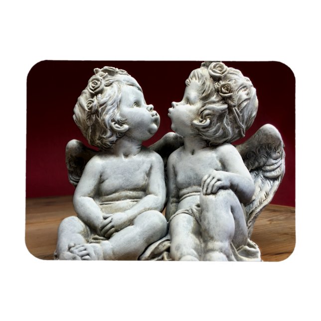 Zwei Himmlische Angel Cherubs Magnet (Horizontal)