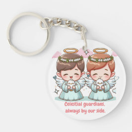 Zwei himmlische Wächter Schlüsselanhänger