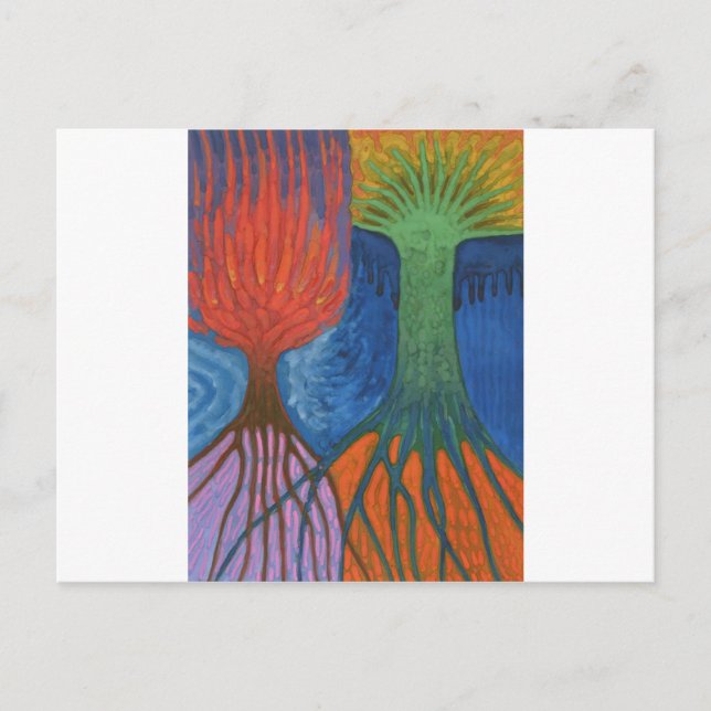 Zwei Hügel Postkarte (Vorderseite)